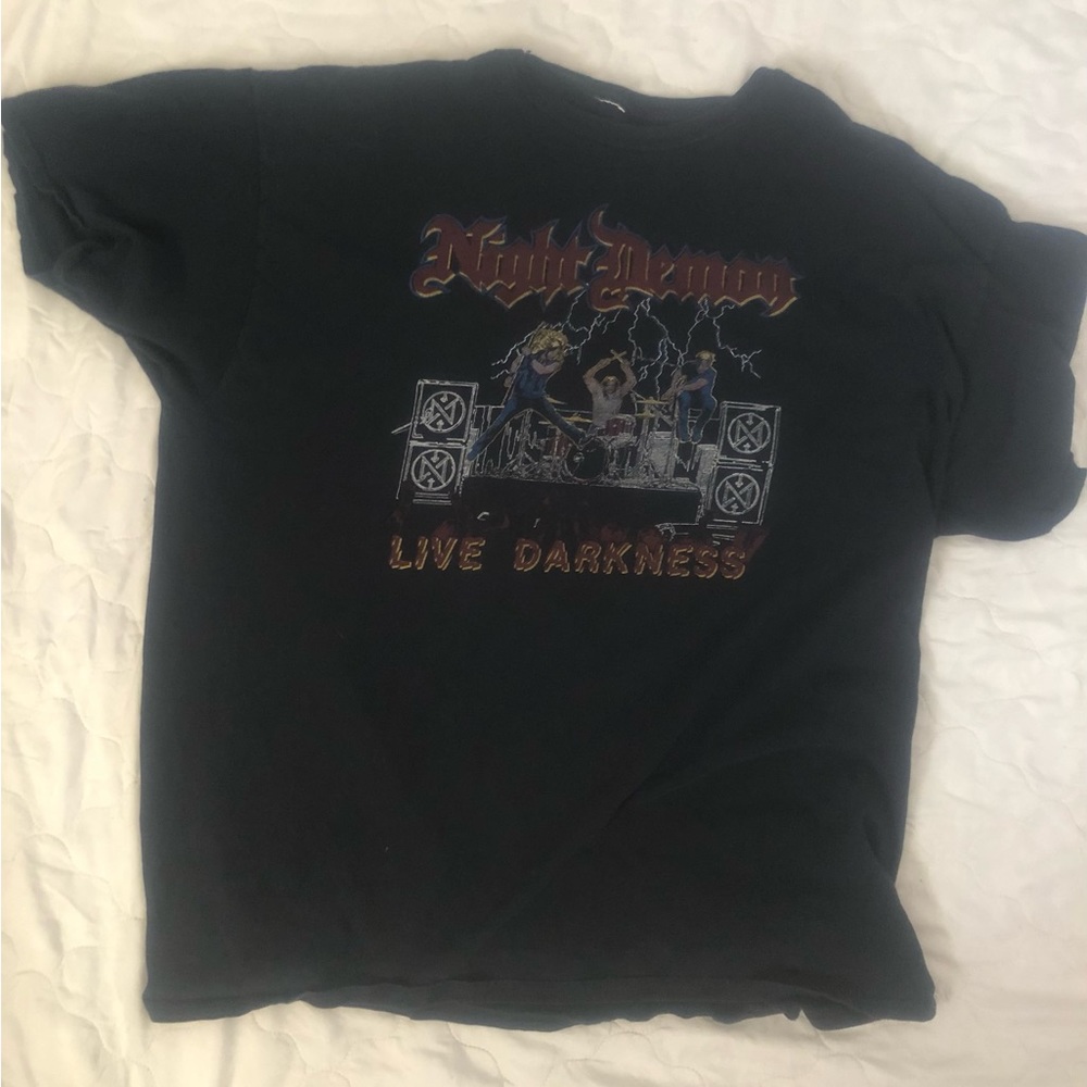 Night Demon Live Darkness Tour Heavy Metal Rock Music Shirt XL Black